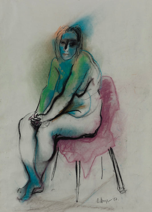 Alison Harper - Seated female nude