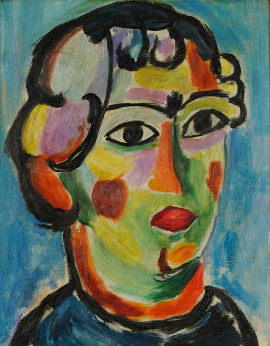 Abstract composition portrait of a female