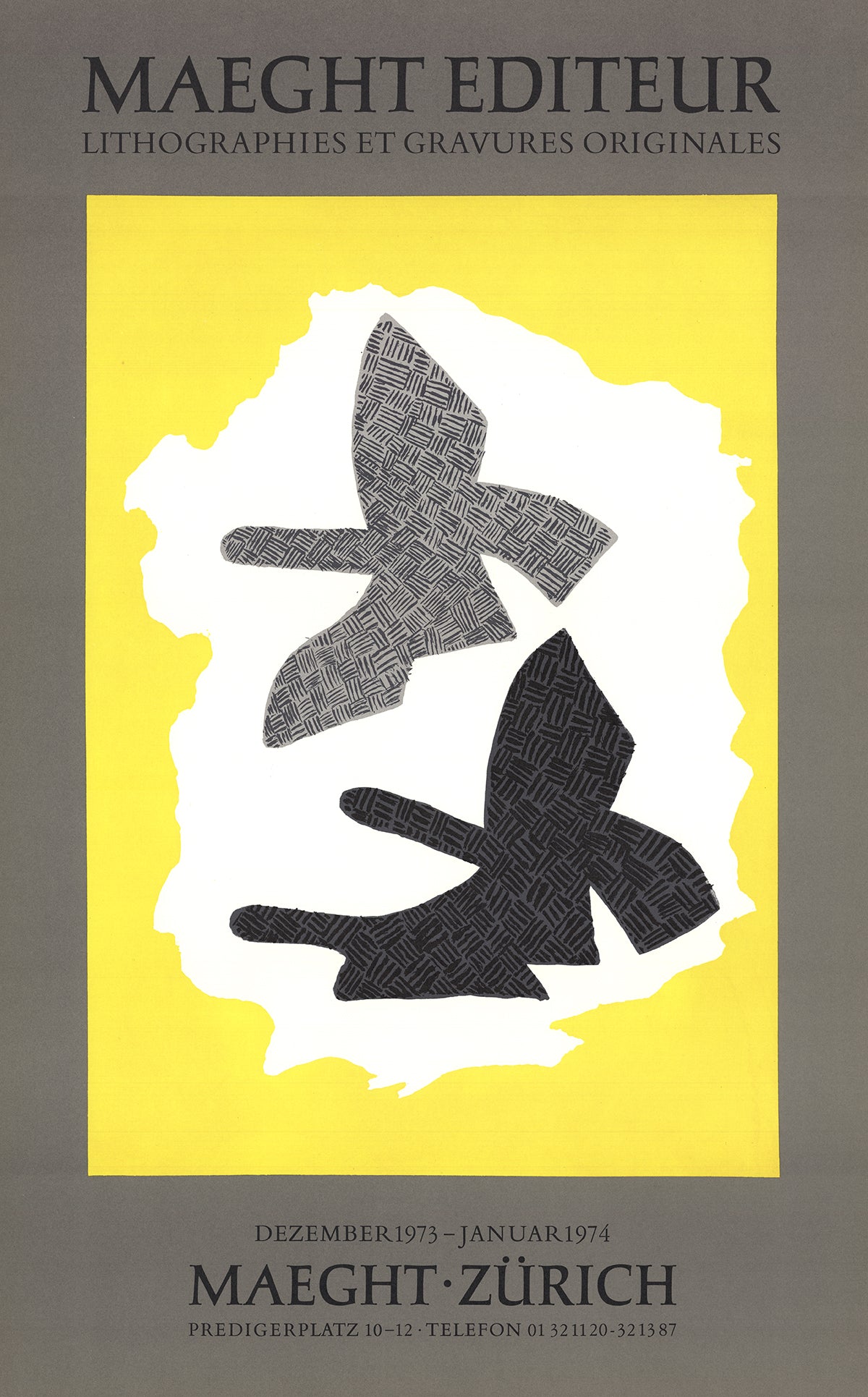 Georges Braque Poster- Maeght Zurich Lithograph 38 x 33 cm ???