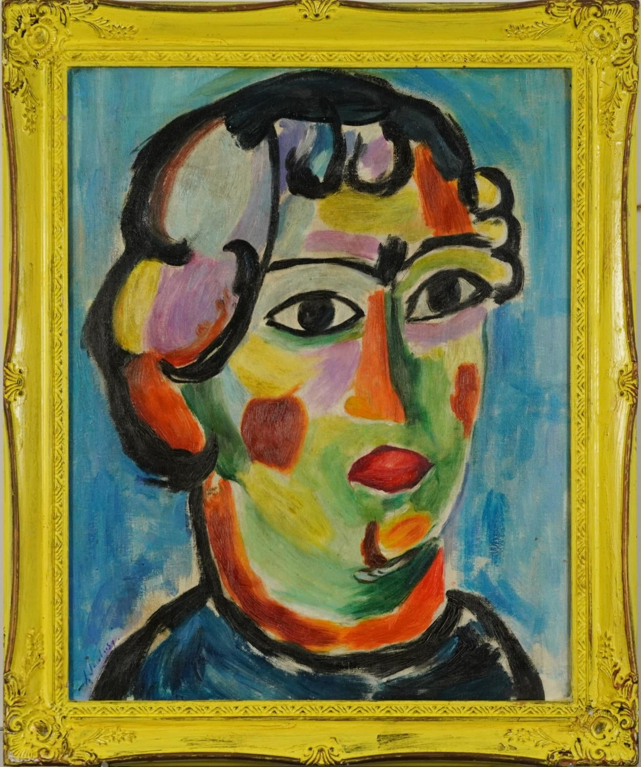 Abstract composition portrait of a female