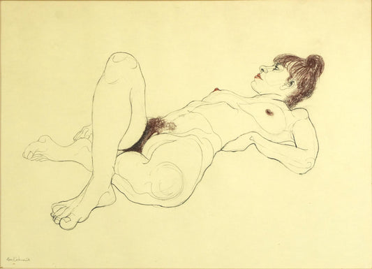 Study of a reclining nude female