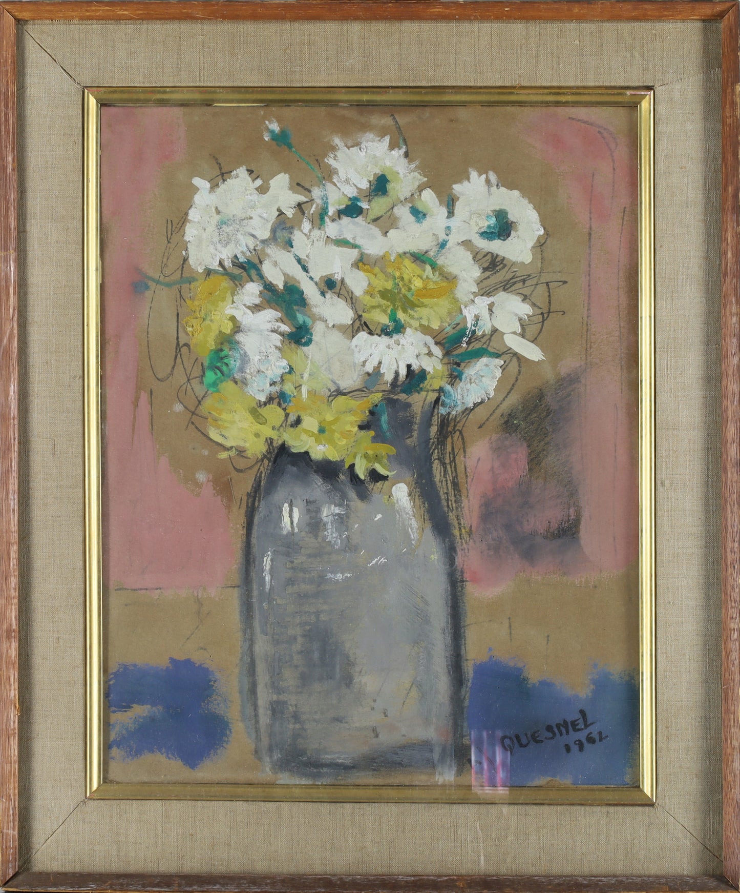 Arthur Quesnel -  Flowers in Vase