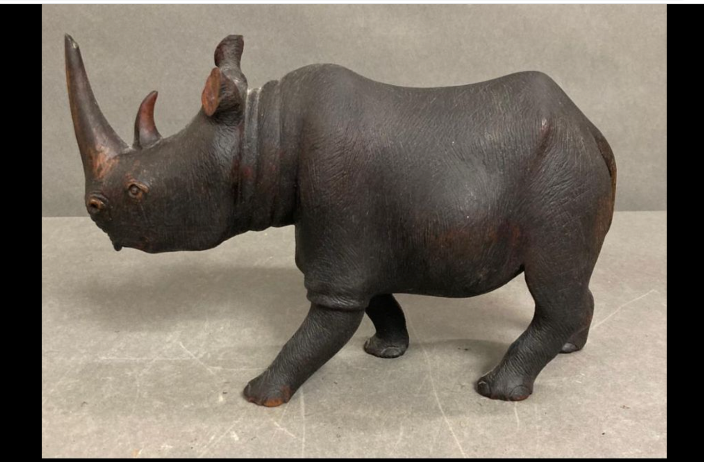 Wooden rhino