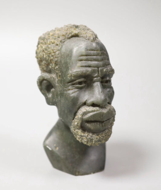 Zimbabwe soapstone head