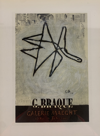 Georges Braque - 2 x framed prints Galerie Maeght and Exhibition